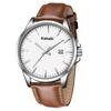 Herren Leder Casual Uhr Datumsanzeige Wasserdicht Analog Quarz Stilvoll Unisex Business Tägliche Nutzung