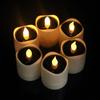 6pcs Romantic LED Candle  Lamp Waterproof Terrace Lamp Creative Solar Tea Lights  Halloween Festival