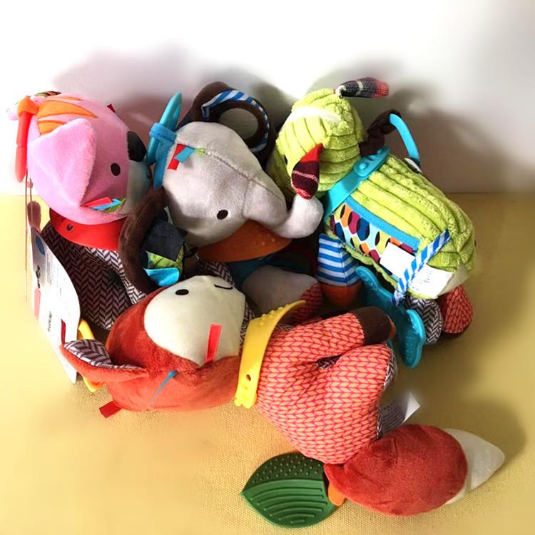 Washable Plush Cartoon Animal Dolls - Seven Styles for Children