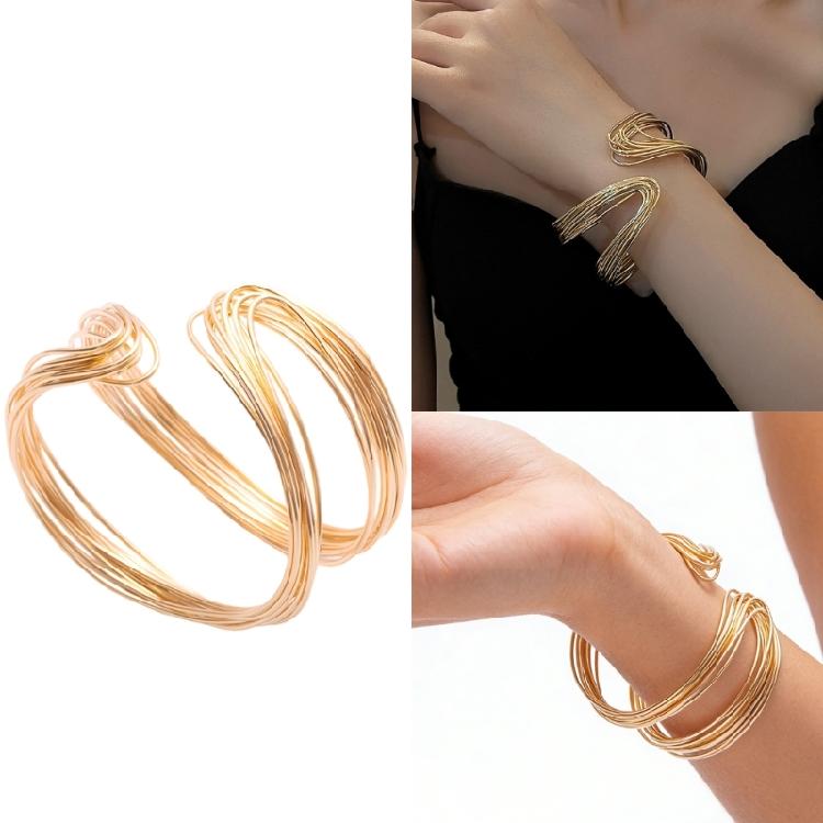 Stylish Unisex Open End Bracelet Presenting Angular Design Charm Sturdy And Comfortable Wristband Jewelry
