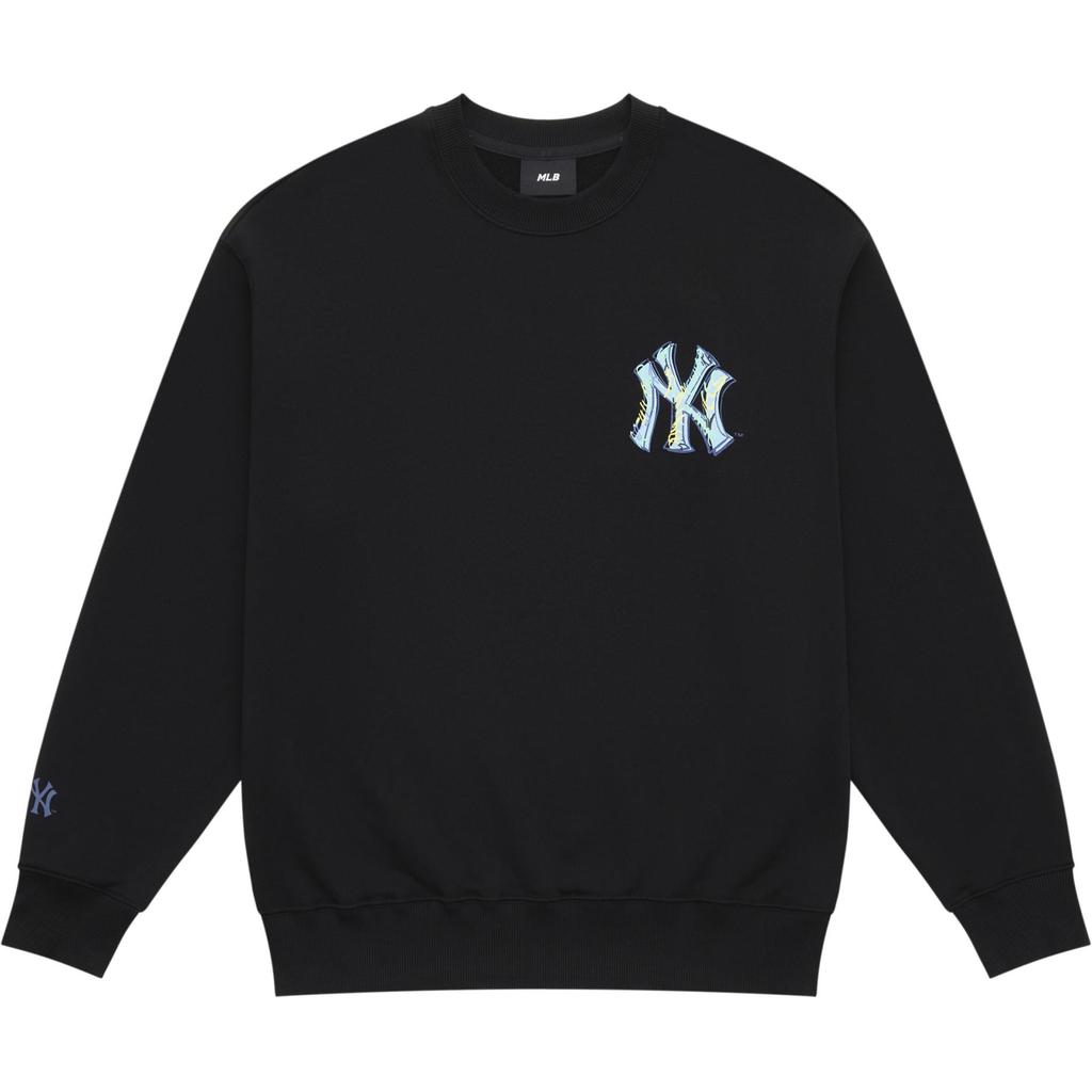 New MLB New York Yankees Basic Collection 24FW Sweatshirt Unisex Black 3AMTB1344-50BKS