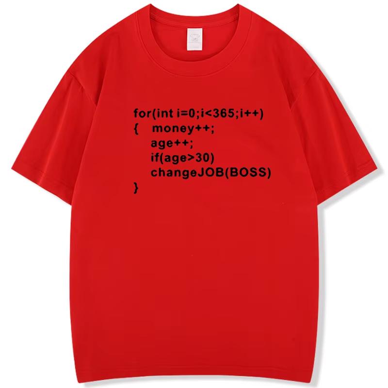 Fashion Men's T-shirt Cotton Short-Sleeve T-Shirt - Geek Programming Linux System Programmer Printed Design for Men and Women
