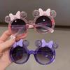 Crystal Bow Cartoon Kids' Sunglasses - Versatile, Trendy, and Cute Children's Fashion.