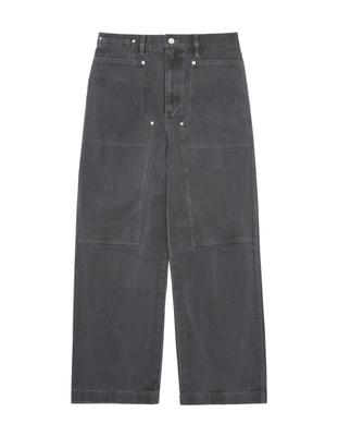 LORES Pigment Dyed Work Pants - Charcoal