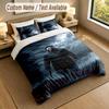 3Pcs Bedding Set Custom Name Text, 1 Sheet 2 Pillowcases Home Bed DecorHalloween Michael Myers