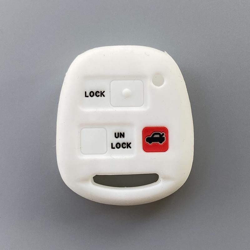 Silicone Car Key Cover Case For Toyota Avensis Camry Corolla For Lexus 3 Buttons Remote Key Jacket Fob Case Car styling No Logo