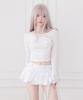 Chelikwili Cloud Spitzen-Off-Shoulder-Top - Weiß