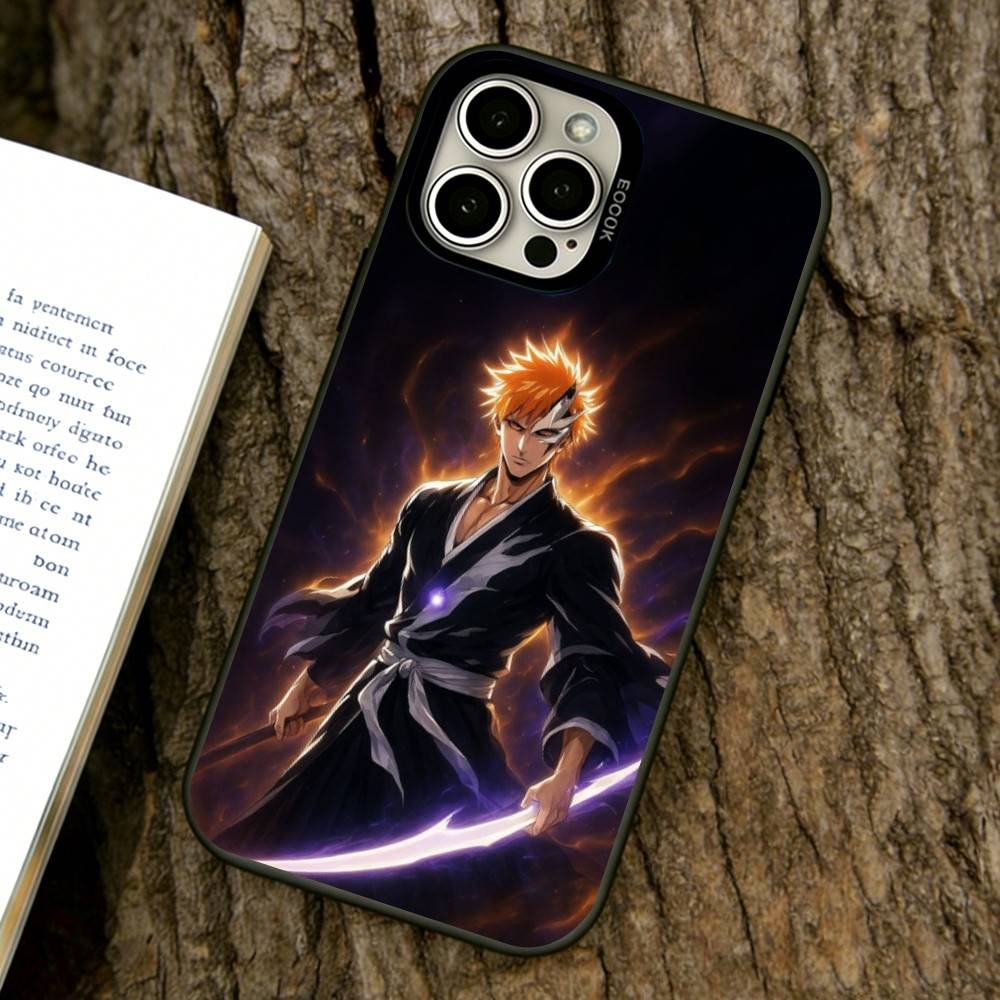 Bleach Phone Case For iPhone 17,16,15,14,13,12,11 Plus,Pro Max,XS,Colorful Silver Phone Case Funda Cover