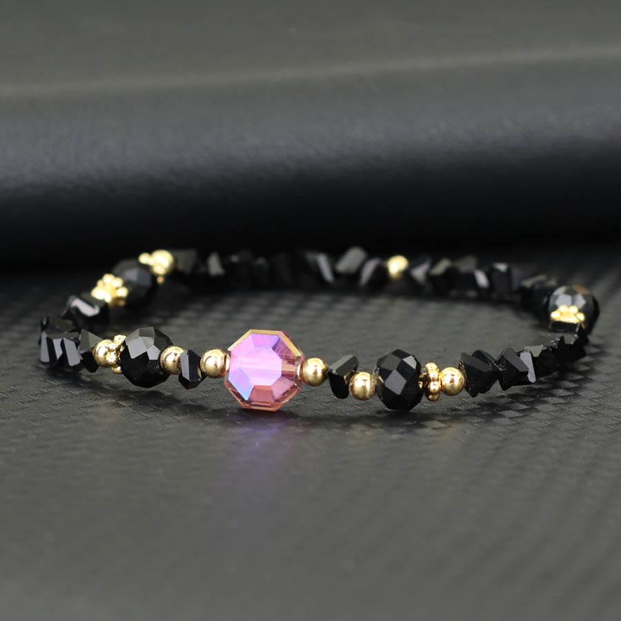 Pulseira Doce Colorida Fantasia Mulheres Pulseira Geométrica de Contas Cristal Austríaco de Luxo Amizade Braslet Presente para Melhor Amiga