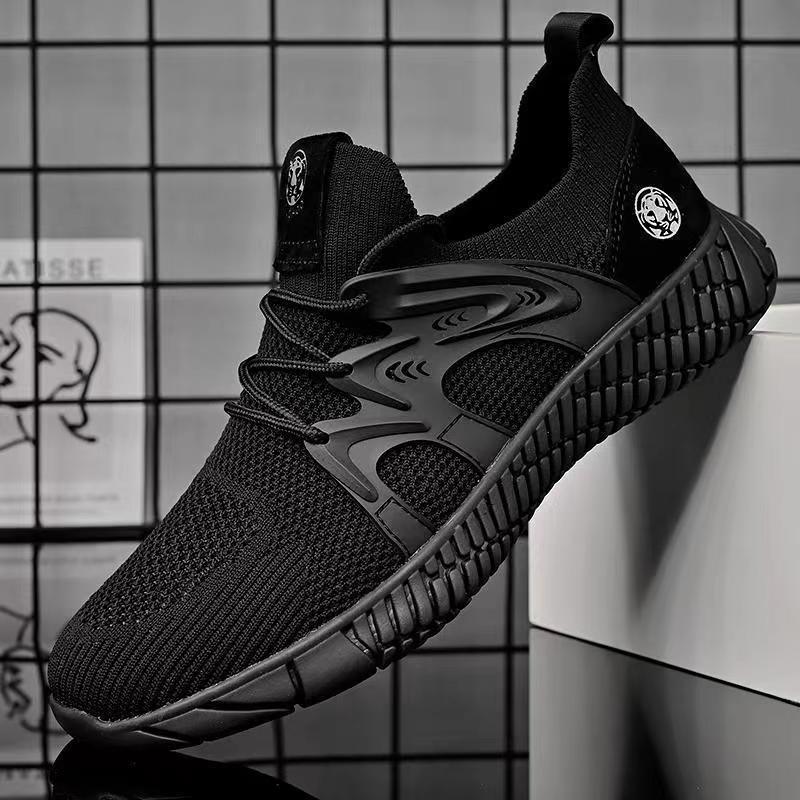 

Flying woven men s shoes foreign trade breathable lightweight platform casual shoes spring new fashion youth sports shoes 39