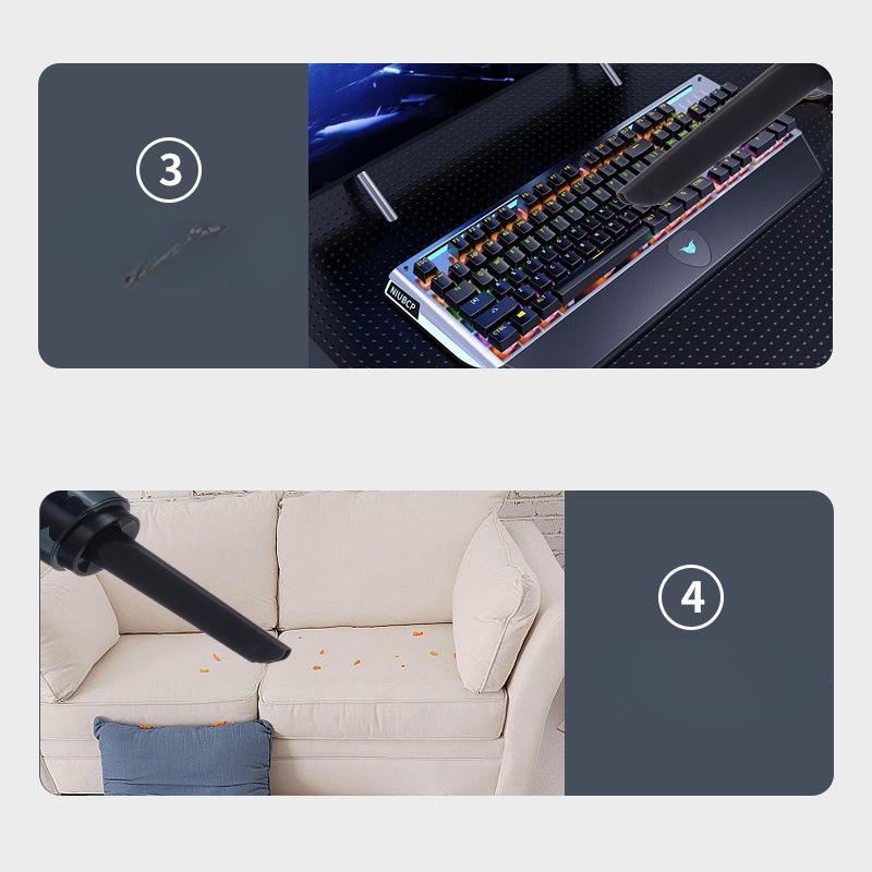 Wireless Car Vacuum Cleaner Strong Cordless Cleaner Suction Handheld Auto Vacuum Home Car Dual Use Mini Vacuum Cleaner Appliance