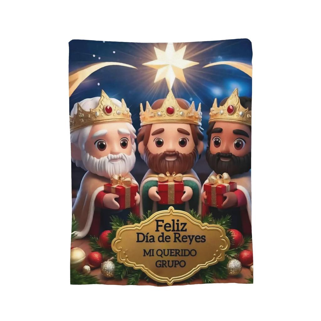Día de los Reyes Magos Print Blanket For Men Women Ultra Soft Throw Blankets for Living Room 50x60 Inches Multiple Sizes