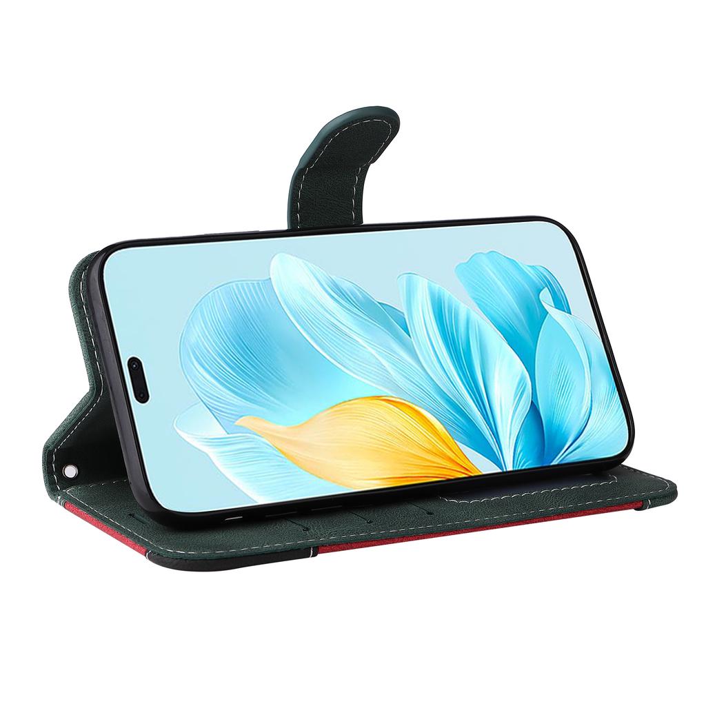 For Honor 200 Lite Case Three-color Splicing Card Holder Phone Cover