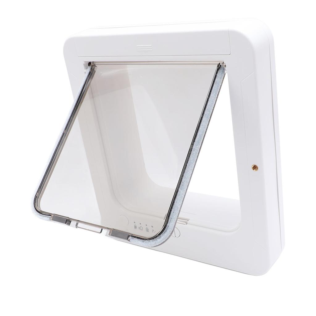 Microchip Cat Door Automatic Unlocking Weatherproof 210mAh Battery Controllable Entry Exit Pet Door