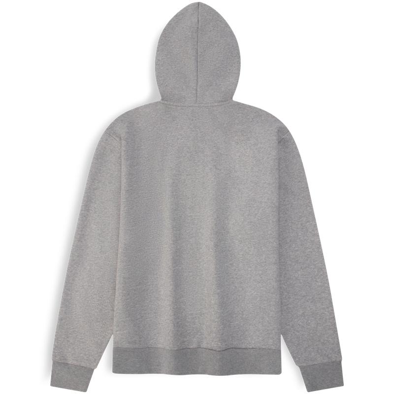 Calvin Klein Embroidered Letter Fleece Drawstring Hoodie Men Hoodies Coconut-Gray 40QM431-CVP