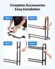 3D Printer Filament Storage Rack, 4 Tier Heavy Duty Storage Shelf, Rolling Filament Spool Holders Racks with Wheels, Filaments Organzied for 3D