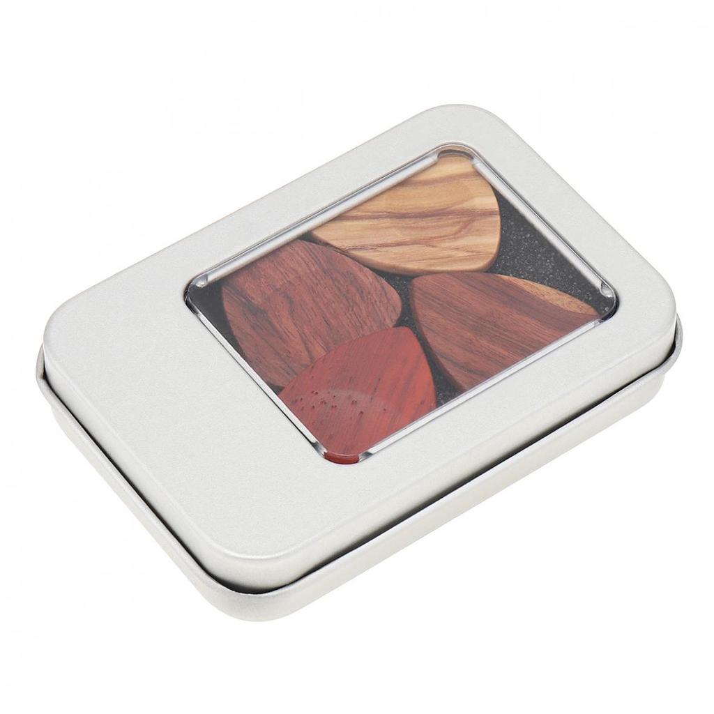 4ks Dřevěný materiál Trsátka ke strunným nástrojům Plectrum Příslušenství pro akustické basové elektrické kytary Ukulele