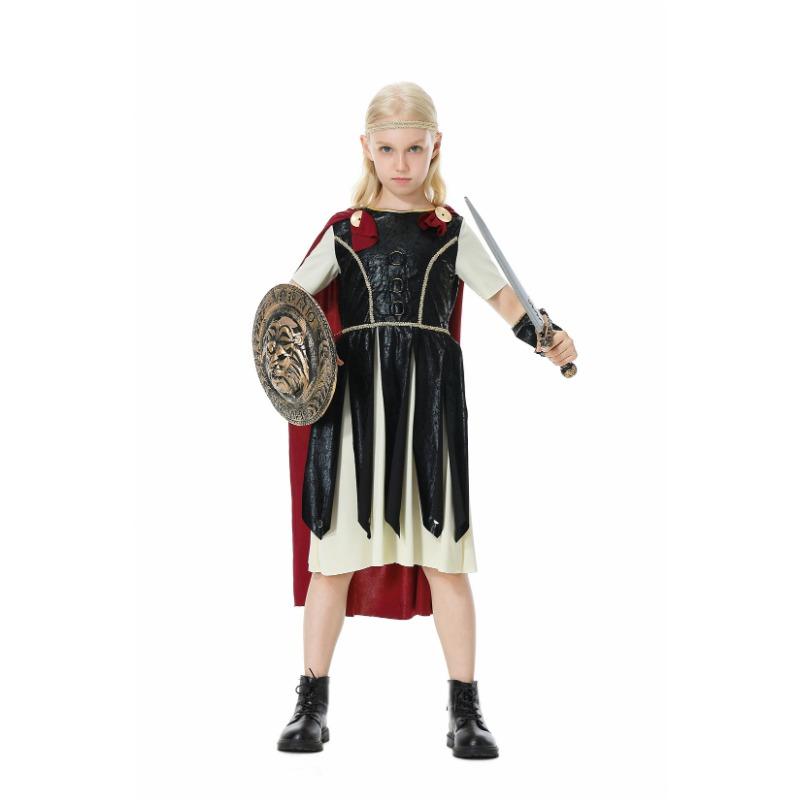Halloween Costume Warrior Court Guard Samurai Children Adult Parent-Child Suit Stage Costume