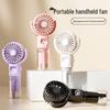 2025 New USB Rechargeable Handheld Spray Fan with Phone Holder & Outdoor Cooling Feature