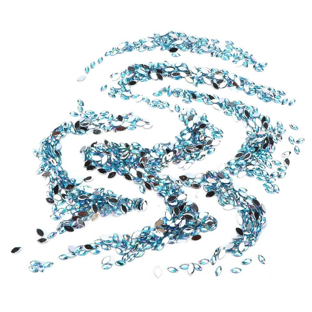 1000PCS Flatback Flatback Rhinestones AB Glass Rhinestones  Handicraft Decoration