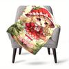 Strawberry Theme Home Customization Blanket Comfortable Soft Lightweight Allseason Multipurpose Blanket For Picnics Sofas Offices Beds Living Rooms