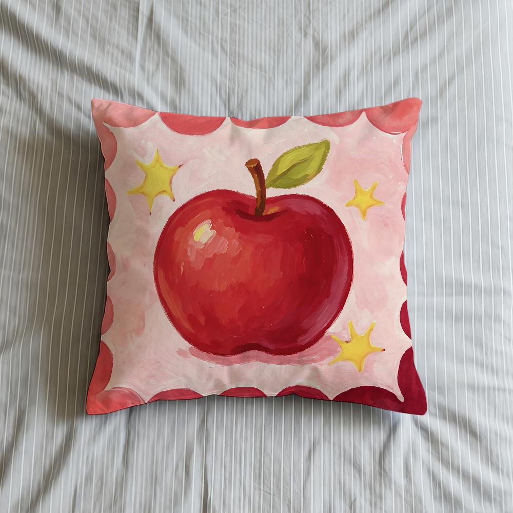 Handpainted Watercolor Fruit Cubes Cushion Cover Square Decorative Throw Pillow Case Sofa Bed Living Room Anniversary Gifts