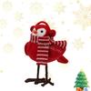 Christmas Decoration for Home Redness Simulated Birds Figurine Winter Birds Christmas Table Top Featherlys Friend 6XDE