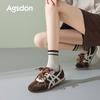 Augustine Yellow German Training Shoes Women's 2025 New Summer Casual Retro Ballet Thin-soled Forrest Gump Sports Shoes