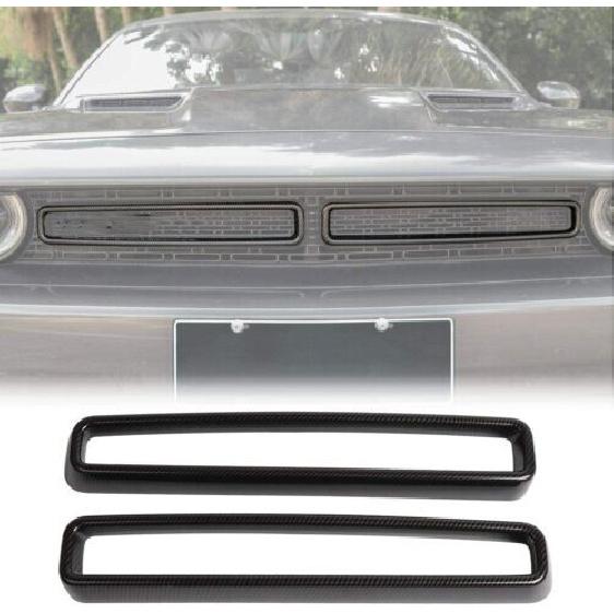 Kühlergrill Einsätze Zierblenden Dekor Abdeckringe Kit für Dodge Challenger 15+