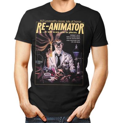 Unisex Shirt Cotton Oversize Large Size New Re-Animator Unisex T-Shirt Fantasy Horror 1980's Movie HP Lovecraft-