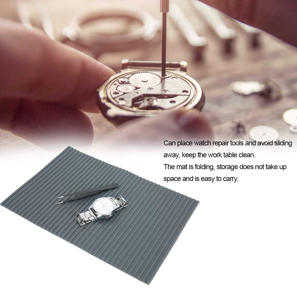 Watch Tool Non Slip Mat Repairing Folding Cushion Rubber Pad Watchmaker Accessory