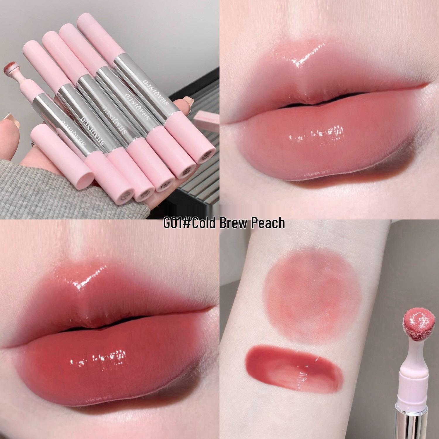 

SHAQINUO Soft Matte Lip Cream - Plump & Glossy Tint for a Mirror Finish
