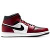 Air Jordan 1 Mid Black White Grey Sneakers 554724-069