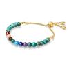 African Turquoise Chakra Prayer Beads Power Stone Bracelet for Women [KOAI] Seven-Color