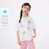 Mädchen T-Shirt mit antibakteriellem Cartoon-Print, kurzärmlig