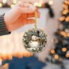 Circular Snowman Ornament. A Festive Gift & Decor for Tree, Yard, and Garden.