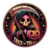 Halloween Door Hanging Sign Round Front Door Decorations Decorative Wooden Door Sign Vintage for Window Wall Decor