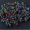 100pcs/lot Mixed Acrylic Square English Alphabet Letter Beads Charms Bracelet Necklace For DIY