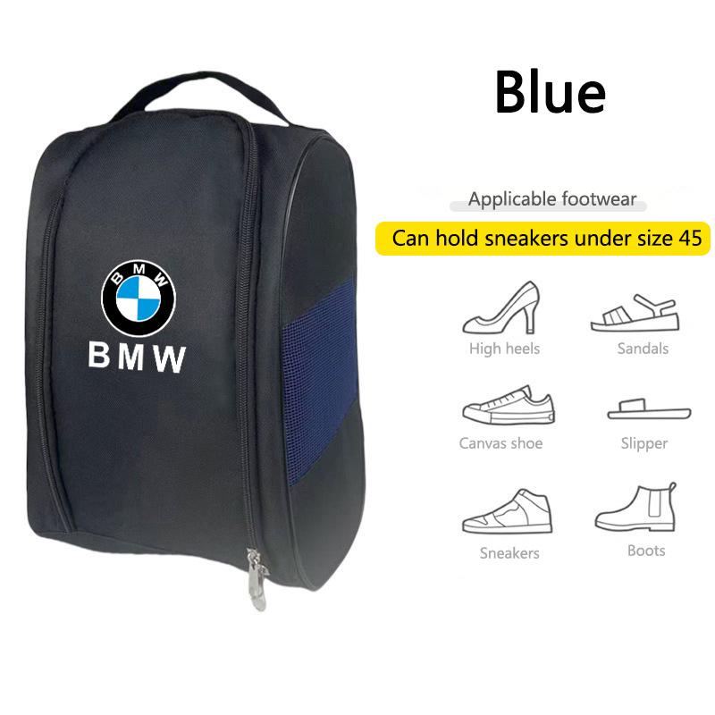Car Logo Shoes Storage Pouch with Zipper Closure Travel Bag Sport Bag For BMW F30 F10 G20 G30 G32 X1 F48 X2 X3 F25 G01 X5 G05 X6 kyzh45