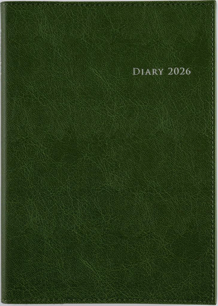Takahashi 2026 A5 Weekly Desk Casual Size Moss 436 December Diary, 6, Green, No. (Starts 2025)