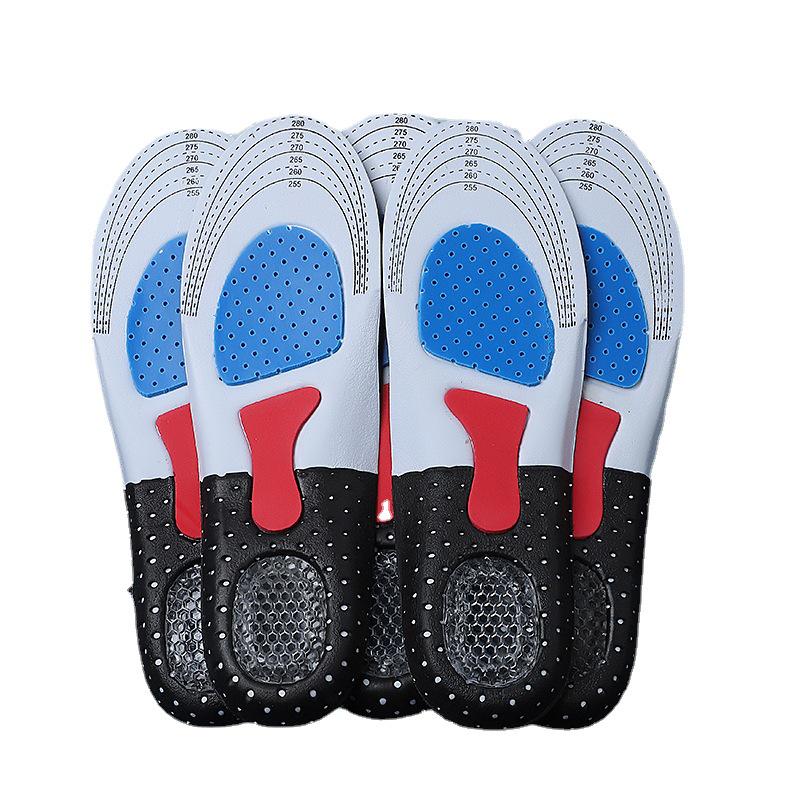 Men's Silicone Shock-Absorbing Sports Insoles - Deodorant & Sweat-Absorbing for Running & Basketball Shoes