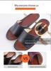Sandales d'intérieur en cuir d'été: Pantoufles Antidérapantes, Semelle Souple, Couleur Unie pour Couples