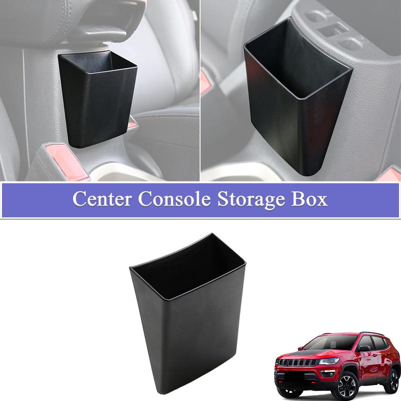 Center Console Outer Armrest Box Organizer Storage Tray for Jeep Compass 2017- Hidden Storage Accessories Tidying ABS