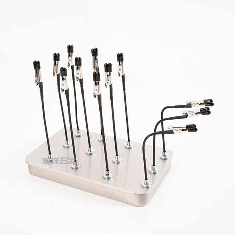 Magnetic Model Painting Clip Stand With 12 Alligator Clips Adjustable Arms For Airbrushing Miniature Hobby Diy Craft Projects