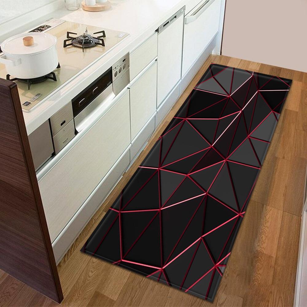 Eingangstürmatte, Küche, Schlafzimmer, Teppich, rutschfester Boden, Flurteppich, modernes Druckmuster, Bodenmatte