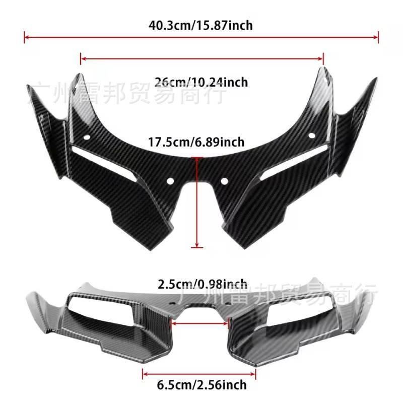 Kawasaki ZX25R 2020-2021 Custom Beak Air Intake Wing & Wind Deflector