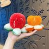 Watermelon Fruits Plushies Keychain Orange Fruit Stuffed Doll Fruits Plush Pendants  Bag Hanging