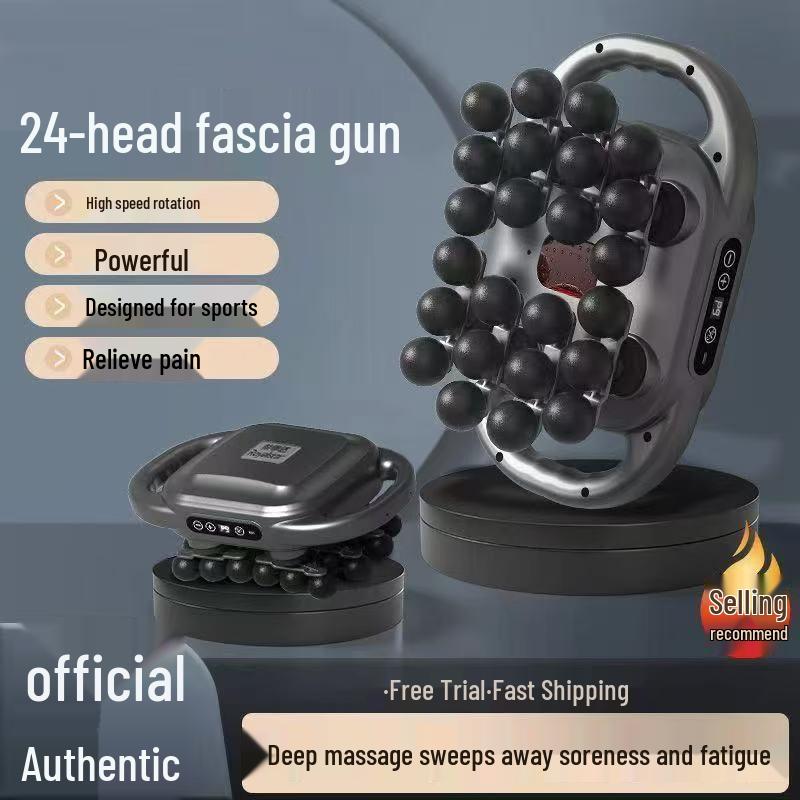 16-Head Professional Neck and Back Fascia Massager for Deep Muscle Relaxation