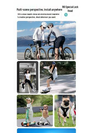 Anti-Shake HD Action Camera for Cycling, Travel, Scooter, and Motorcycle