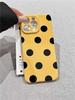 Korean INS White Black Polka-Dot Phone Case for iPhone 17 16 15 Pro 14 13 Pro Max Fashion Shockproof Cute Simple Soft Cover Case